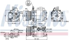 Nissens 89354 - COMPRESOR FORD TRANSIT CONNECT(TC7)