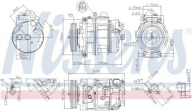 Nissens 89359 - COMPR BMW S5 E60 520D S7 E65/E66 745D