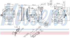 Nissens 89372 - COMPRESOR RENAULT MODUS(04-)1.6 I 1