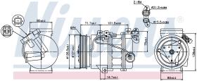 Nissens 89386 - COMPR RENAULT LAGUNA III 1.6I/3.0DCI (07>)