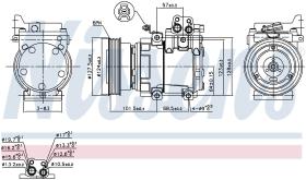 Nissens 89387 - COMPRESOR HYUNDAI COUPE(GK)(02-)2.7