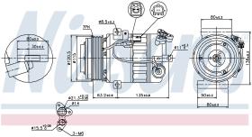 Nissens 89392 - COMPR RENAULT LAGUNA III  DCI (8/07>) NISSAN X-TRAIL