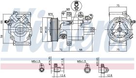 Nissens 89399 - COMPRESOR PEUGEOT 107(05-)1.0 I 12V