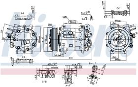 Nissens 89404 - COMPRESOR PEUGEOT 607(9D.9U)(00-)2.