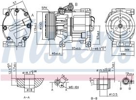 Nissens 89405 - COMPRESOR FIAT STILO(192)(01-)1.2 I