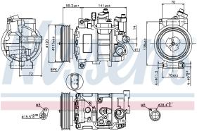 Nissens 89415 - COMPR AUDI A4 III (08-)