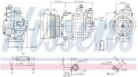 Nissens 89421 - COMPRESOR AUDI TT(8J)(06-)RS-2.5 TF