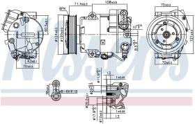 Nissens 89425 - COMPR OPEL ASTRA J DELPHI