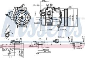 Nissens 89462 - COMPRESOR VOLVO XC 90 I(02-)3.2 I V