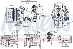 Nissens 89465 - COMPRESOR VOLVO XC 90 I(02-)V8