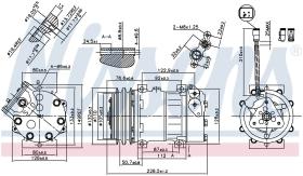 Nissens 89468 - COMPRESOR SCANIA 4-SERIES(95-)R 94