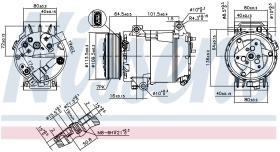 Nissens 89481 - COMPRESOR RENAULT ESPACE IV(02-)2.2