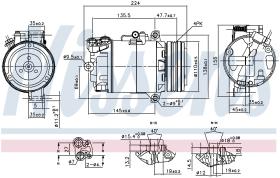 Nissens 89483 - COMPR BMW S3 E46 320D (98-)