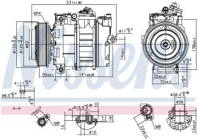 Nissens 89487 - COMPRESOR ROVER 400(RT)(95-)2.5 I V