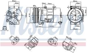 Nissens 89493 - COMPRESOR PEUGEOT 307(3_)(00-)2.0 H