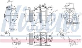 Nissens 89496 - COMPRESOR RANGE ROVER III(LM)(02-)4