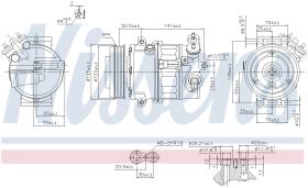 Nissens 89497 - COMPR OPEL INSIGNIA 2.0 CDTI (08>) SAAB 9.3 2.0 TID (10>)