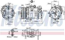 Nissens 89503 - COMPRESOR VAUXHALL COMBO(12-)1.3 MJ