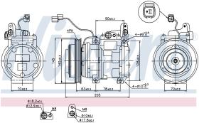 Nissens 89512 - COMPRESOR KIA CARENS I(RS)(00-)1.8