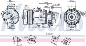 Nissens 89516 - COMPRESOR TOYOTA RAV 4 III(#A30)(06