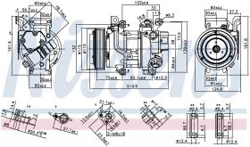 Nissens 89528 - COMPRESOR TOYOTA YARIS/ECHO II(#P90