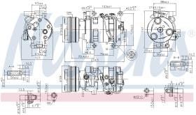 Nissens 89550 - COMPRESOR MAZDA 3(BK)(03-)2.0 I 16V