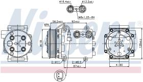 Nissens 89551 - COMPRESOR FORD FIESTA VI(CB1)(08-)1