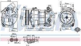 Nissens 89584 - COMPRESOR VAUXHALL INSIGNIA(08-)2.8