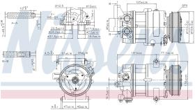 Nissens 89590 - COMPR CITROEN JUMPER/BOXER/FORD TRANSIT 2.2HDI (19-)