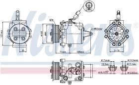 Nissens 89591 - COMPRESOR MITSUBISHI COLT(Z30)(04-)