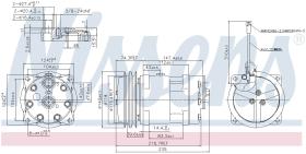 Nissens 89611 - COMPRESOR MASSEY FERGUSON MF 6270