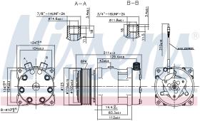 Nissens 89632 - COMPR NEW HOLLAND/FIAT M110/115