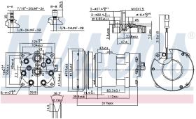 Nissens 89635 - COMPRESOR CATERPILLAR 320B EXCAVATO