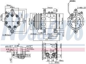 Nissens 89691 - COMPRESOR FIAT SEICENTO(187)(98-)0.