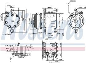 Nissens 89691 - COMPRESOR FIAT SEICENTO(187)(98-)0.