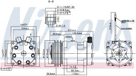 Nissens 89849 - COMPR NEW HOLLAND/CASE/FIAT TEMPRA