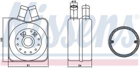 Nissens 90606 - RADIADOR ACEITE VOLKSWAGEN PASSAT B