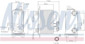 Nissens 90621 - RADIADOR ACEITE BMW 6 E63-E64(04-)6