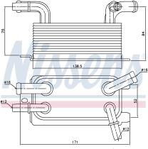 Nissens 90642 - RADIADOR ACEITE VOLVO S40(MS)(04-)2