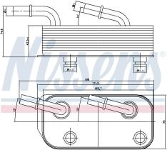 Nissens 90658 - RADIADOR ACEITE BMW 7 E38(94-)740 I