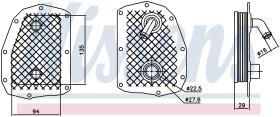 Nissens 90734 - RADIADOR ACEITE MERCEDES E-CLASS W