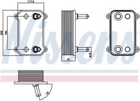 Nissens 90735 - RADIADOR ACEITE PORSCHE CAYENNE(9PA