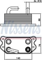 Nissens 90738 - RADIADOR ACEITE VOLVO XC 70(06-)D5