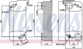 Nissens 90768 - RADIADOR ACEITE SCANIA P-SERIES(04-