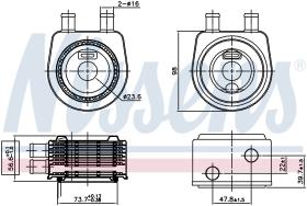 Nissens 90774 - RADIADOR ACEITE VAUXHALL VIVARO A(0