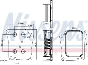 Nissens 90777 - RADIADOR ACEITE MERCEDES E-CLASS W