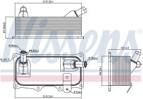 Nissens 90785 - RADIADOR ACEITE PORSCHE CAYENNE(9PA