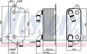 Nissens 90791 - RADIADOR ACEITE VAUXHALL VECTRA C(0