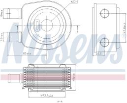 Nissens 90798 - RADIADOR ACEITE RVI-RENAULT TRUCKS