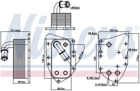 Nissens 90805 - RADIADOR ACEITE VAUXHALL ASTRA J(09